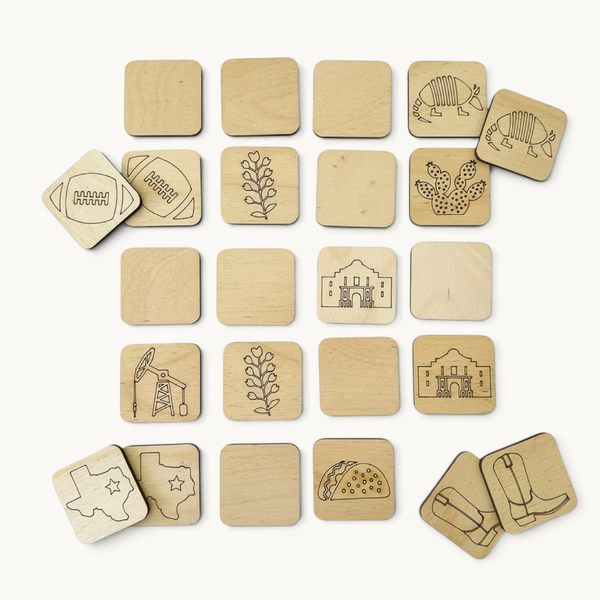 Texas-themed Matching & Memory Game