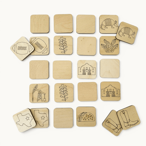 Texas-themed Matching & Memory Game