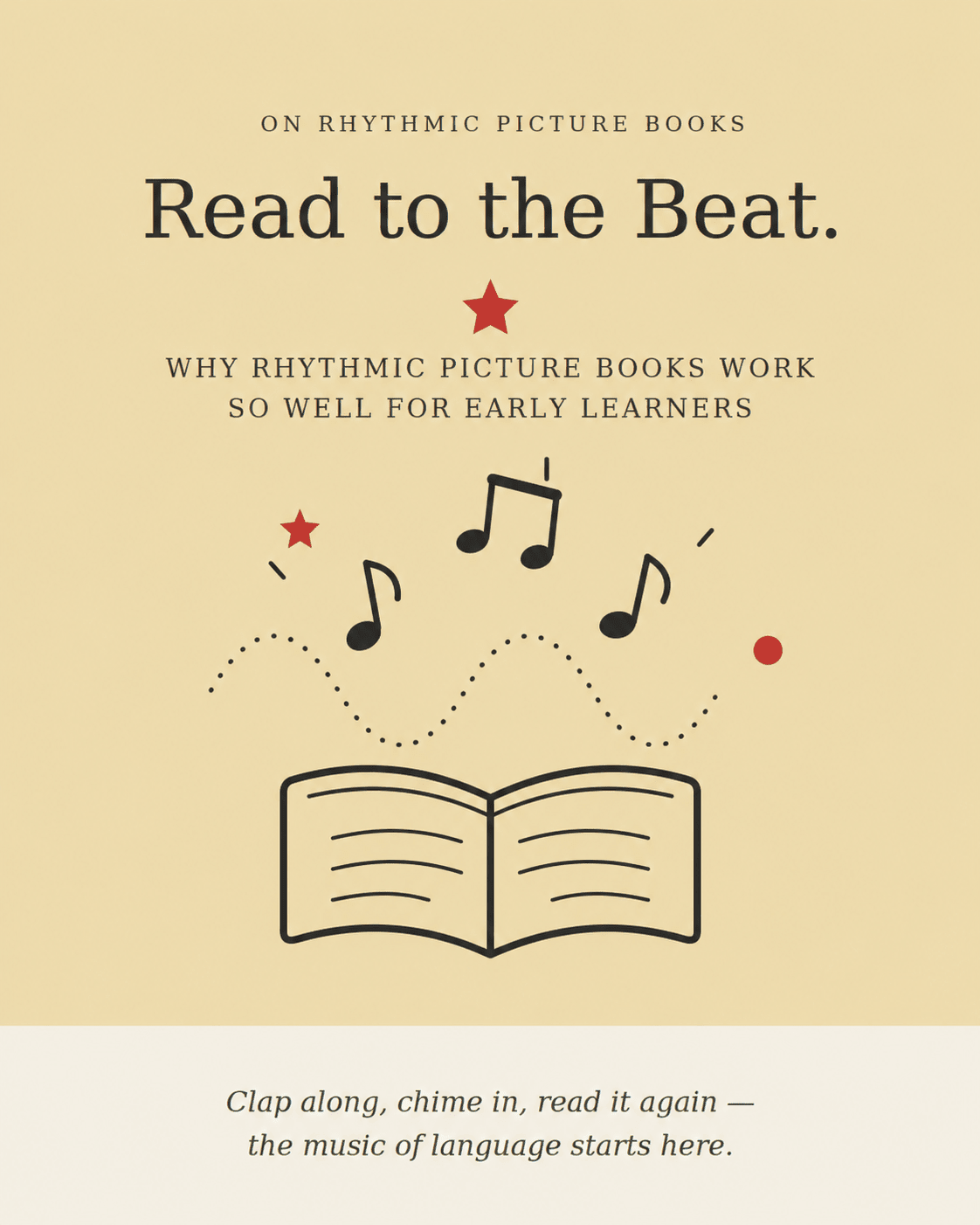 Blog cover image for Why Rhythmic Picture Books Work So Well for Early Learners