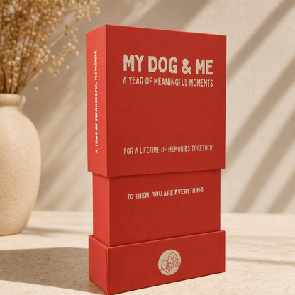 Red box titled 'My Dog & Me' on a neutral background