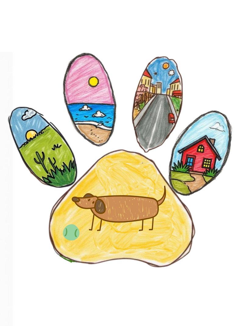 Paw Print Story Map